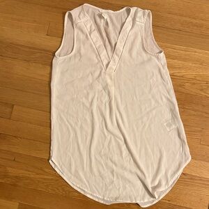 H&M White V-Neck Tank Top